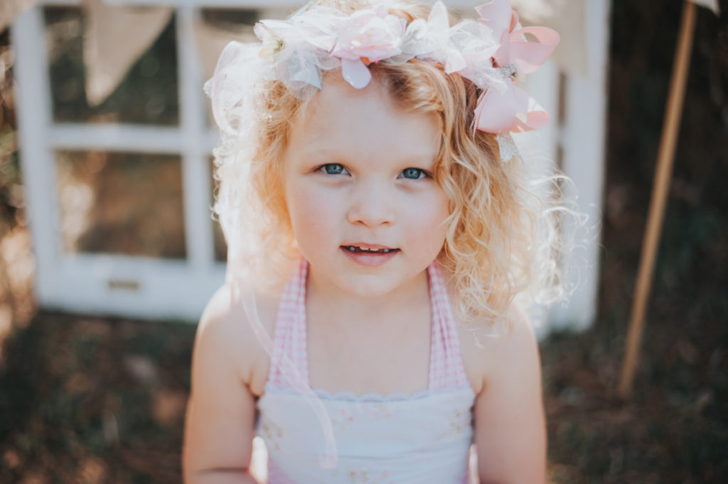 Girl with flower crown